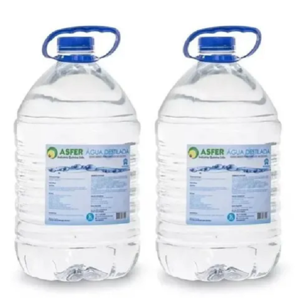 Água Destilada Asfer  5L  - 2 unidades