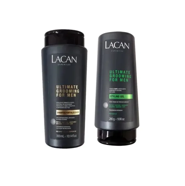 Lacan Ultimate Grooming For Men Kit Shampoo e Styling Gel