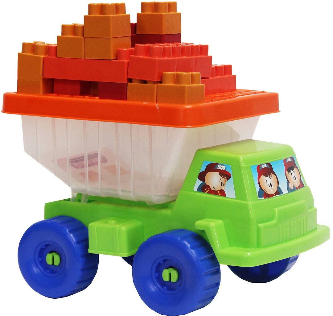 Caminhão Mini Basculhante Com Blocos Coloridos Infantil Bolhas De Sabão Praia Tampa Menino Menina Divertido Resistente Original Gulliver Activiy