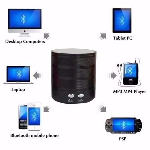Mini Caixa de Som Bluetooth MP3 FM SD USB P2
