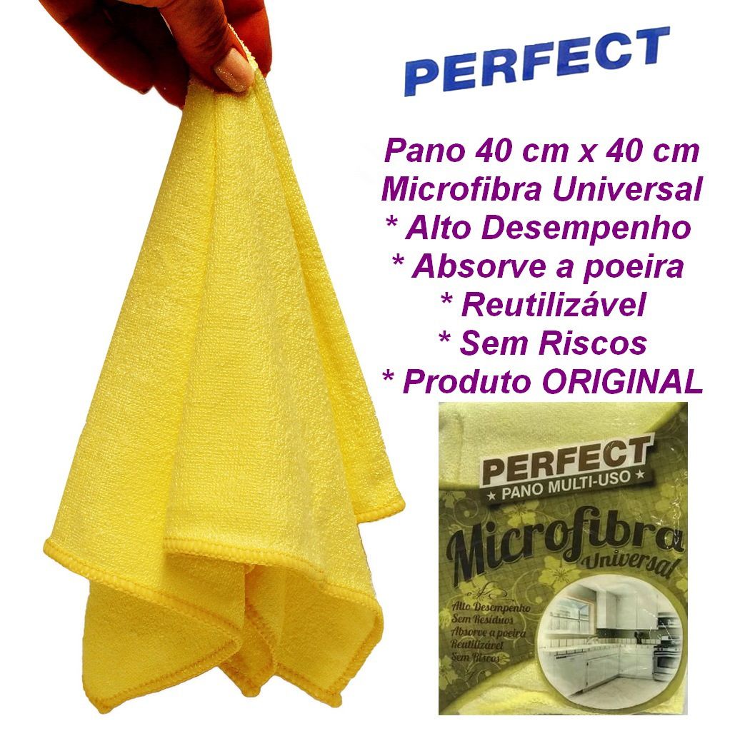 Pano Limpeza Multi-uso Universal Amarelo Perfect