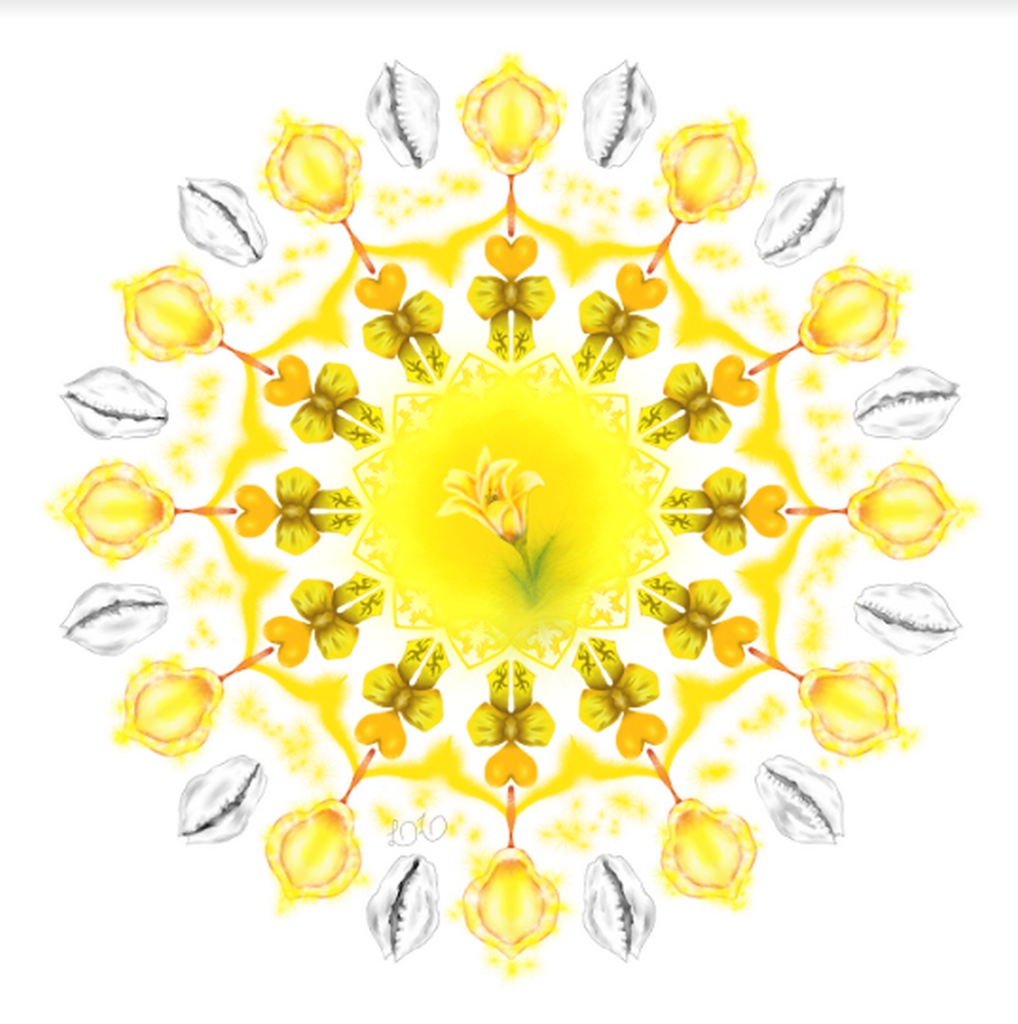 Placa Decorativa Personalizada Quadro Mandala  Oxum Orixá Amarelo Espiritual Zen Equilíbrio  Quarto Sala 20x20