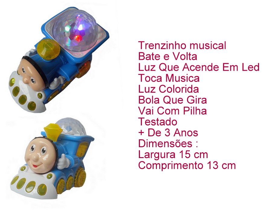 Trenzinho Infantil Thomas Musica E Luz 