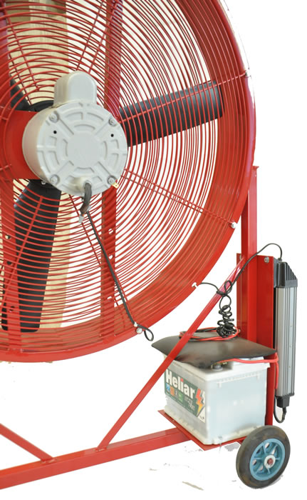 Ventilador Industrial para Aviário 85cm | QLA85 FanCooler à Bateria - Qualitas