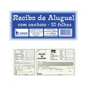 BLOCO RECIBO DE ALUGUEL C/CANHOTO