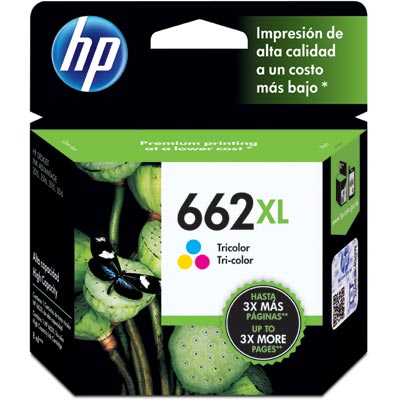 Cartucho HP 662XL colorido CZ106AB HP CX 1 UN