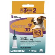 Antipulgas e Carrapatos Ceva Vectra 3D para Cães de 4 a 10 Kg 1,6 ML 3 Pipetas