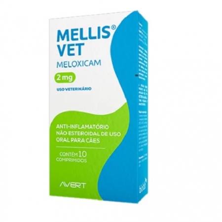 Mellis Vet 2.0mg Meloxicam 10 Comprimidos Anti-inflamatório