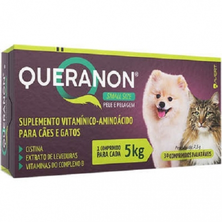 Suplemento Alimentar Avert Queranon Cães e Gatos 5 Kg 30 Comprimidos