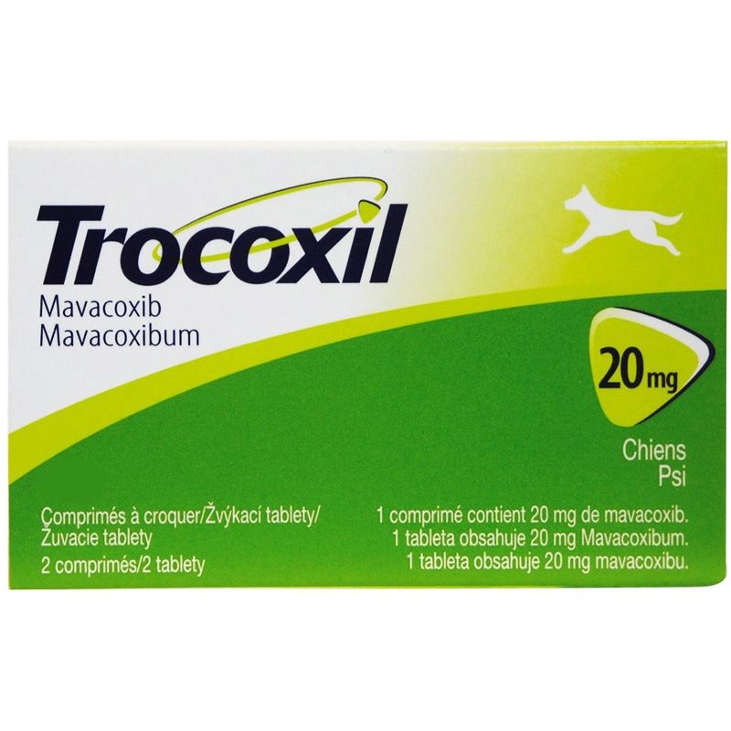 Anti-inflamatório Zoetis Trocoxil de 2 Comprimidos - 20 mg