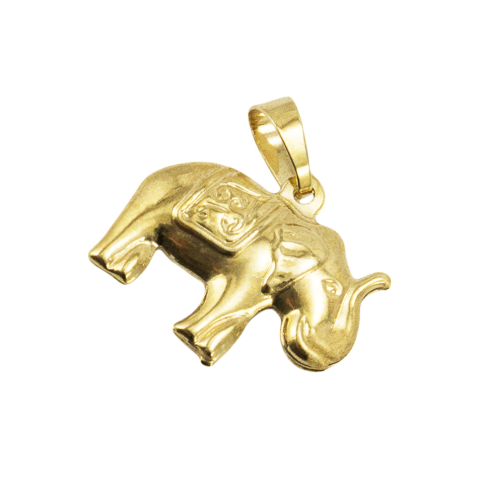 Pingente Elefante Folheado a Ouro 18k