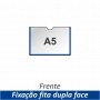 Display A5 em PETG com Fixação Fita Adesiva Dupla Face - Clace 1 UN