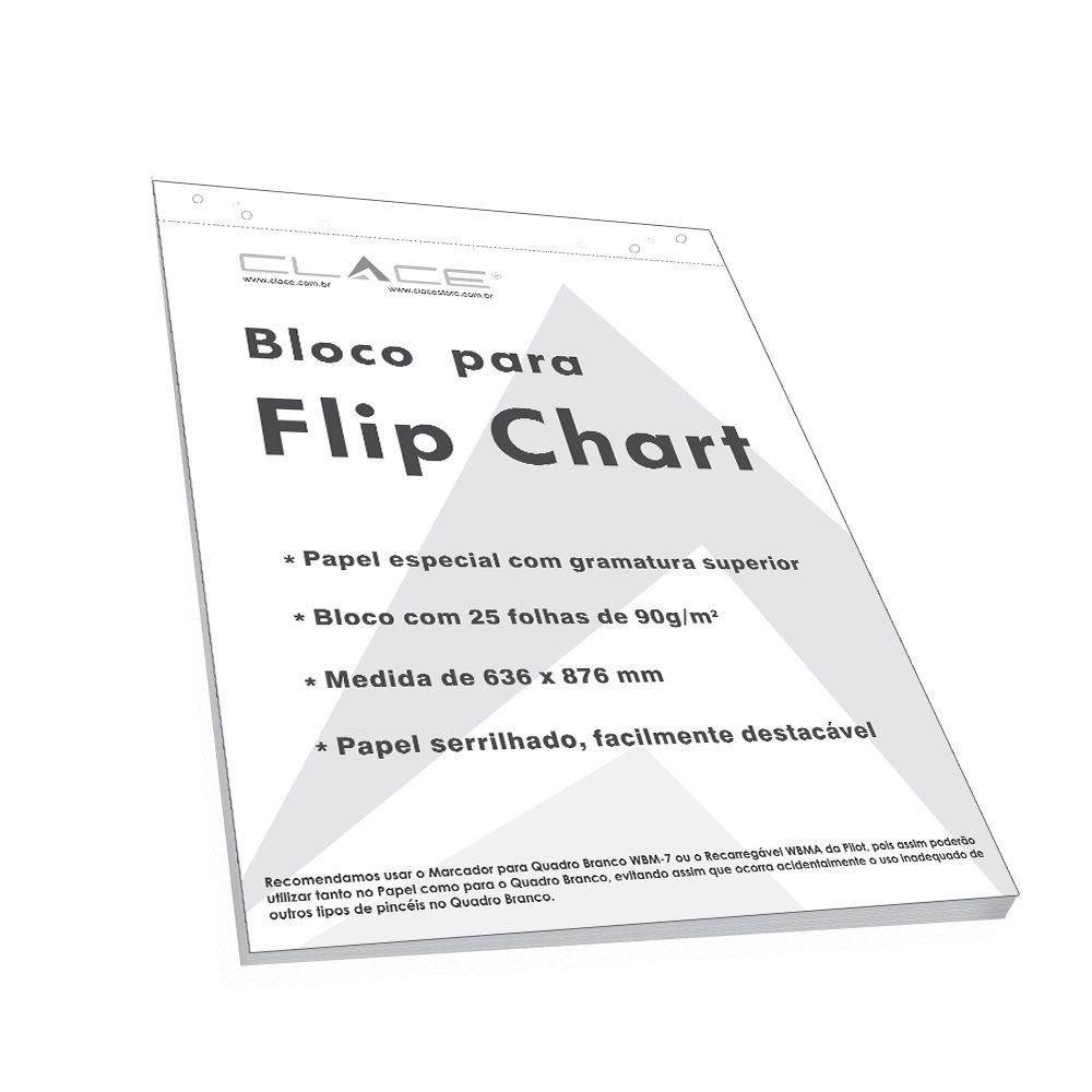 Bloco de Papel para Flip Chart - Clace 1 UN