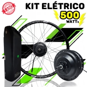 Kit Elétrico para Bicicleta - TecBike - 500 Watts 36V