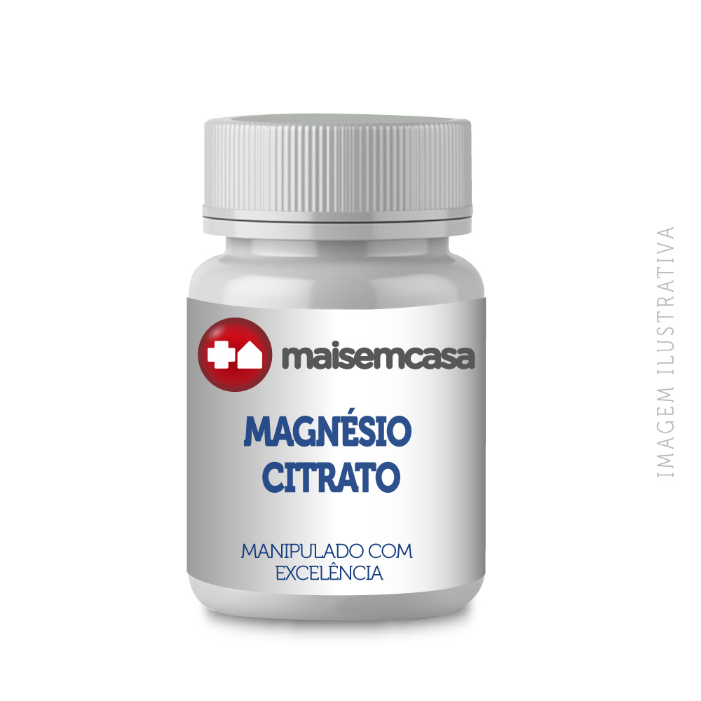 Magnésio Citrato 500mg Manipulado 120 Cápsulas
