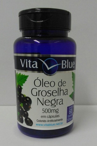 Oleo De Groselha Negra 500 Mg 120 Caps Vita Blue
