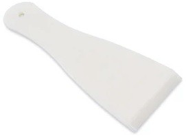 Raspador Espátula Em ABS Plástico Para Chocolate Branco 23x07cm SOLRAC