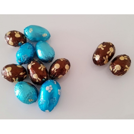Mini Ovinhos de Chocolate Nacional Ao Leite - 1 Kilo