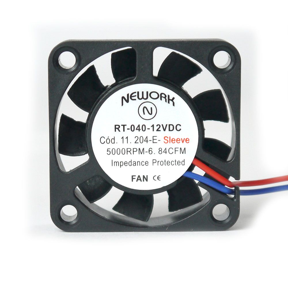 Miniventilador Nework 40X40X10 12VDC Código 11.204 E