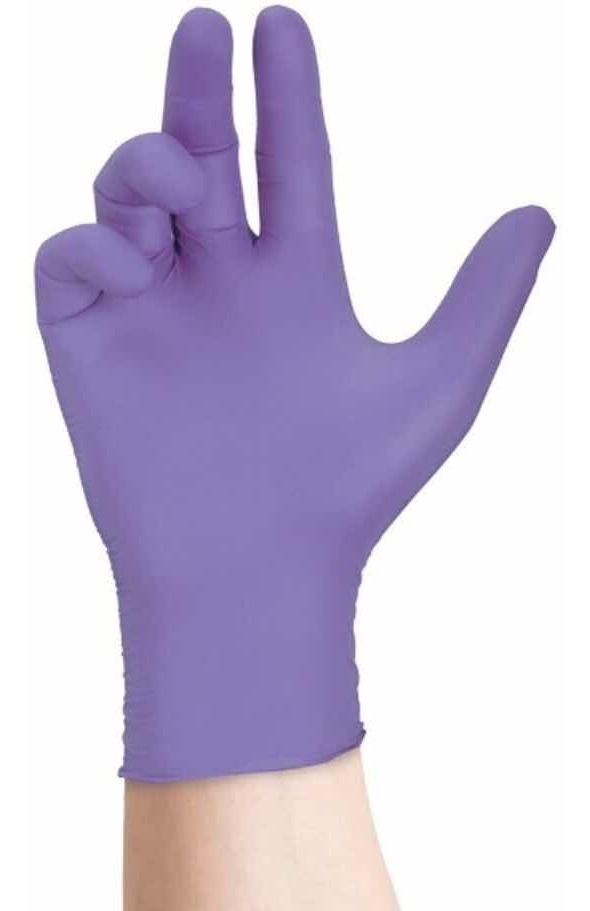Luvas Nitrilíca Medical Azul Violeta Nitraflex Cx com 100 