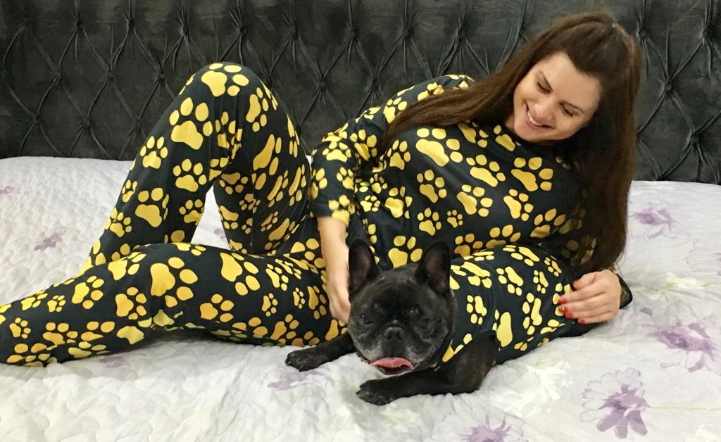 Kit Pijama Tal Família, Tal Pet (Diversas Estampas)=2 Pet + Adulto