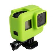 Capa Protetora Em Silicone Para Câmeras GoPro Hero 5, 6, 7 Black -Verde