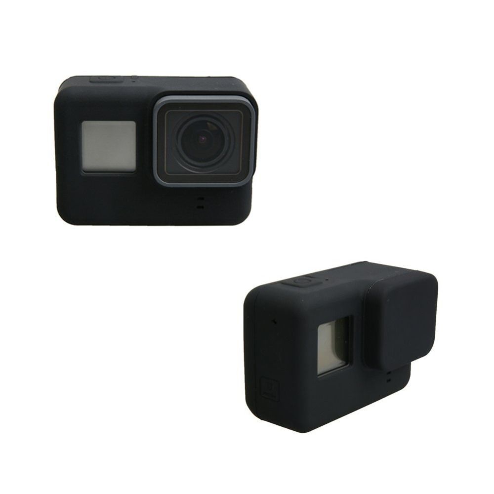 Capa Protetora e Lente em Silicone Para GoPro 5-7 - Preta