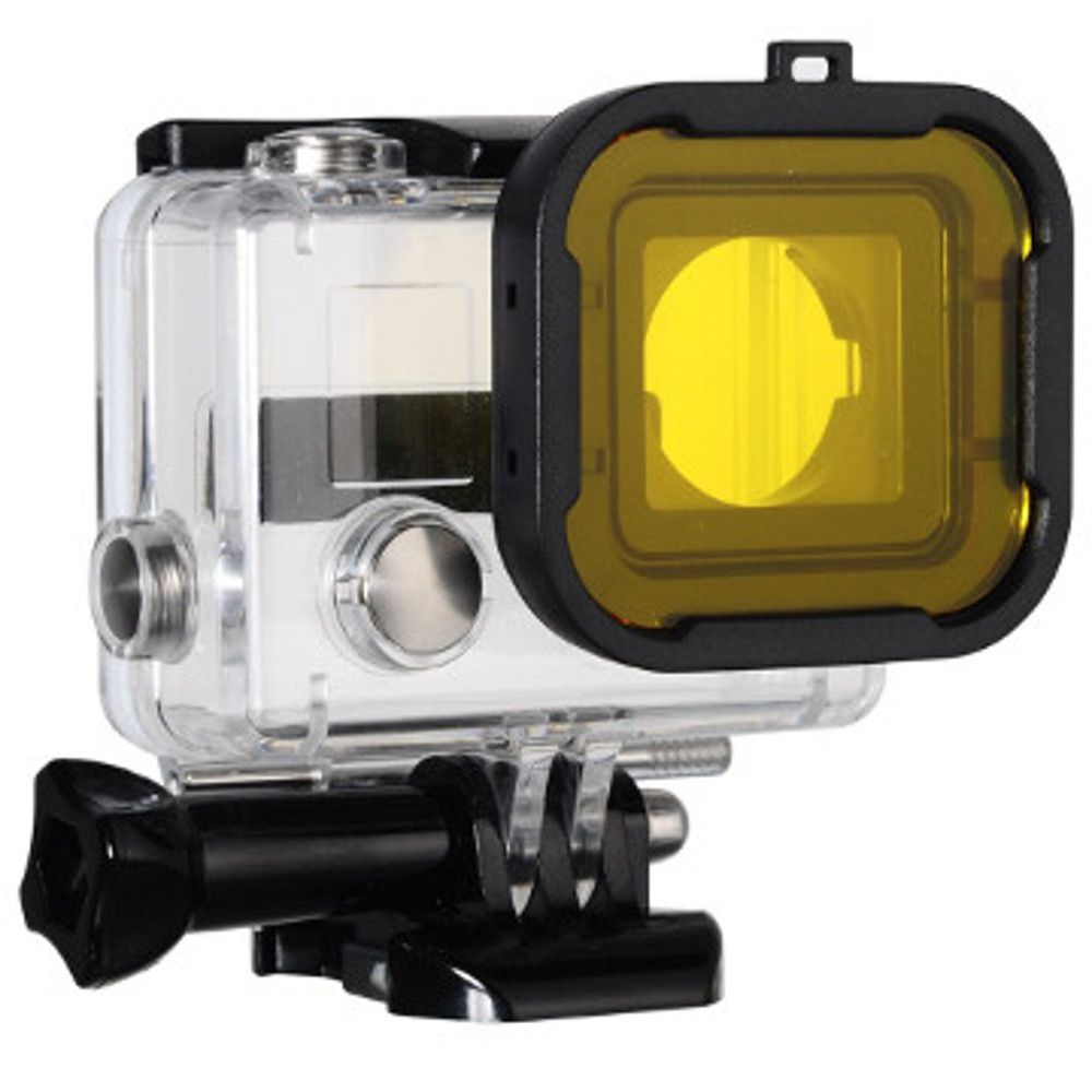 Filtro de Mergulho Amarelo para Câmeras GoPro Hero 3+, 4
