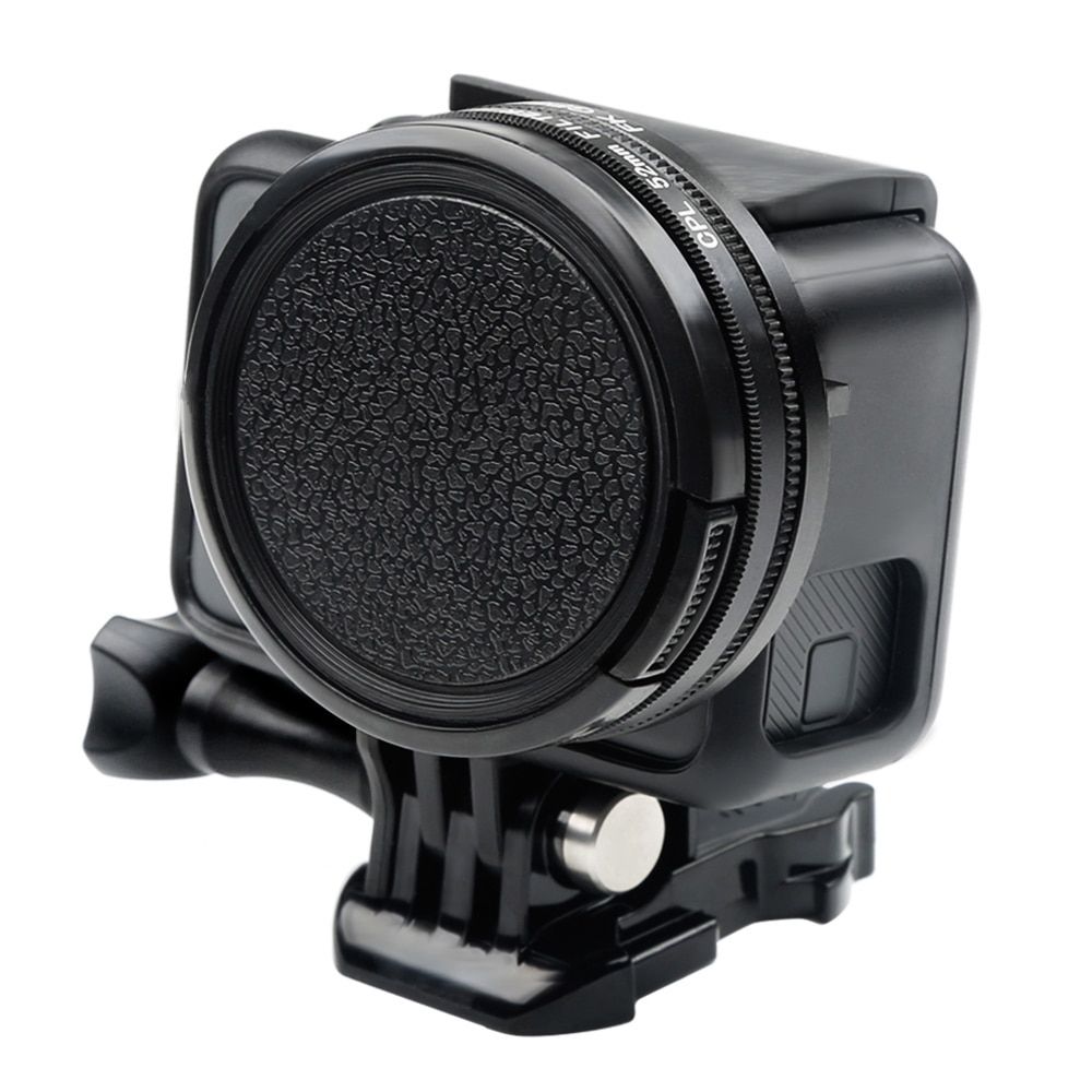 Filtro Polarizado CPL 52mm com tampa da Lente para GoPro 5,6,7 Black