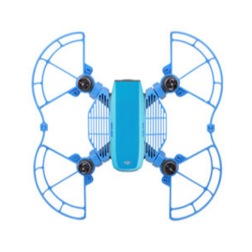 kit Proteção Azul para Drone DJI Spark: hélice + dedo + extensor trem de pouso