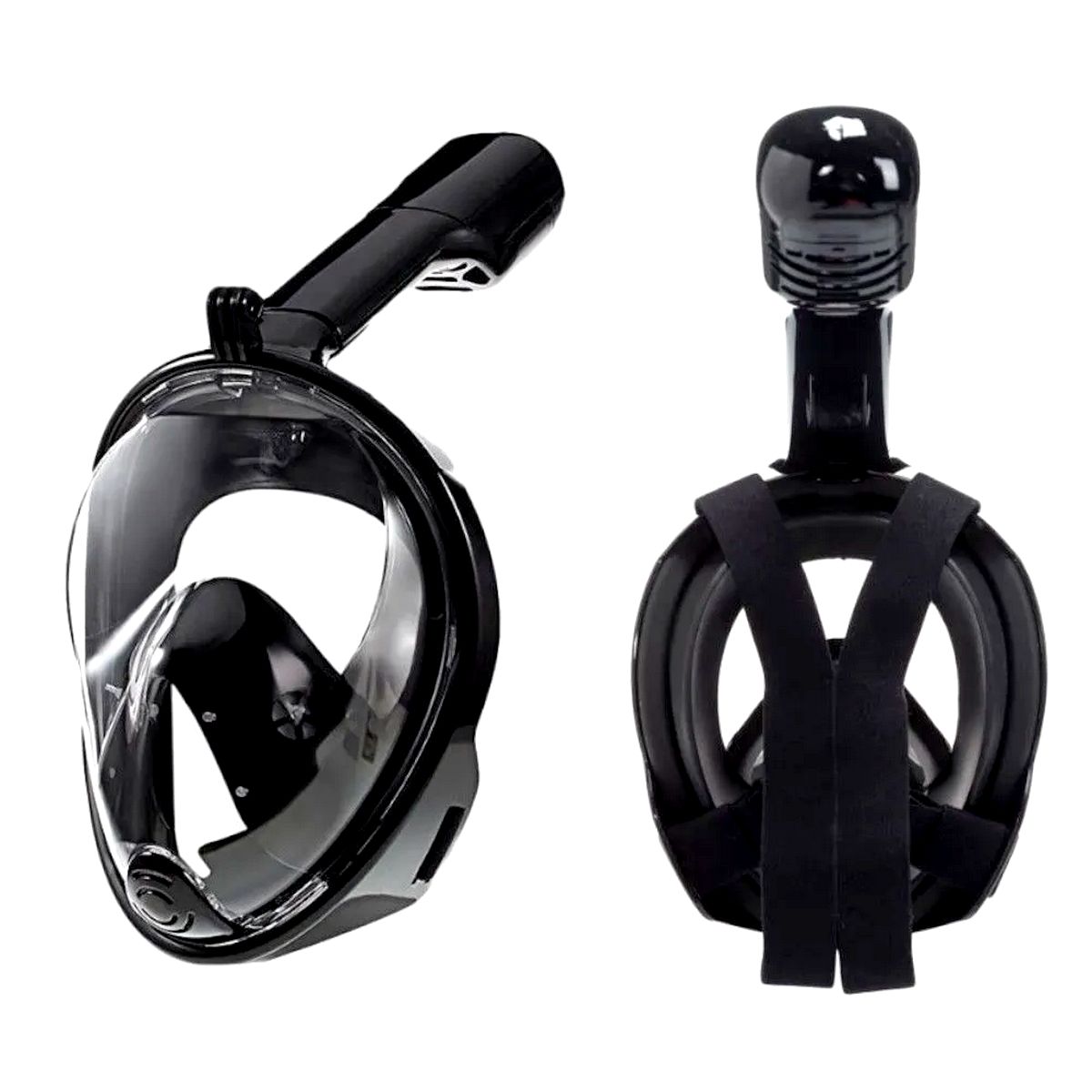 Máscara de Mergulho Snorkel com Adaptador GoPro - S/M