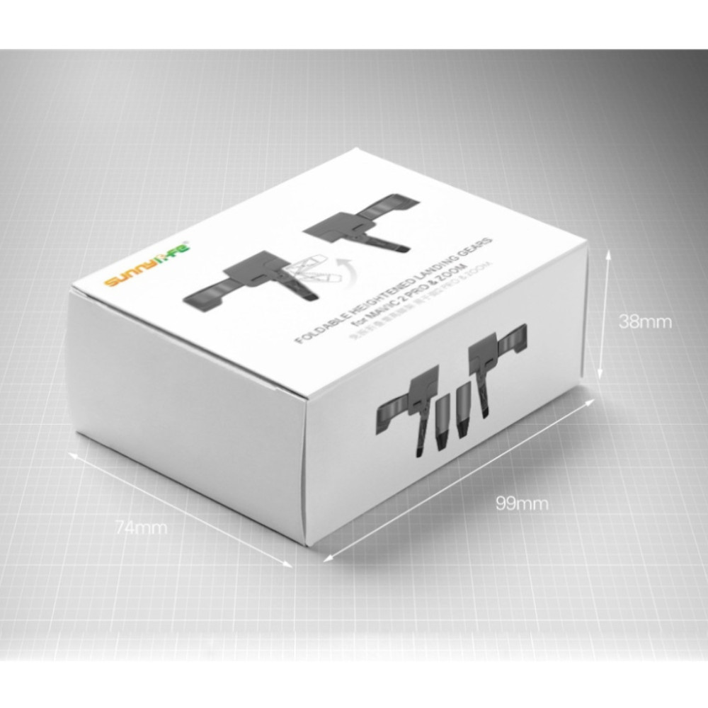 Kit extensores dobráveis para pouso seguro do Drone DJI Mavic 2 Pro / Zoom