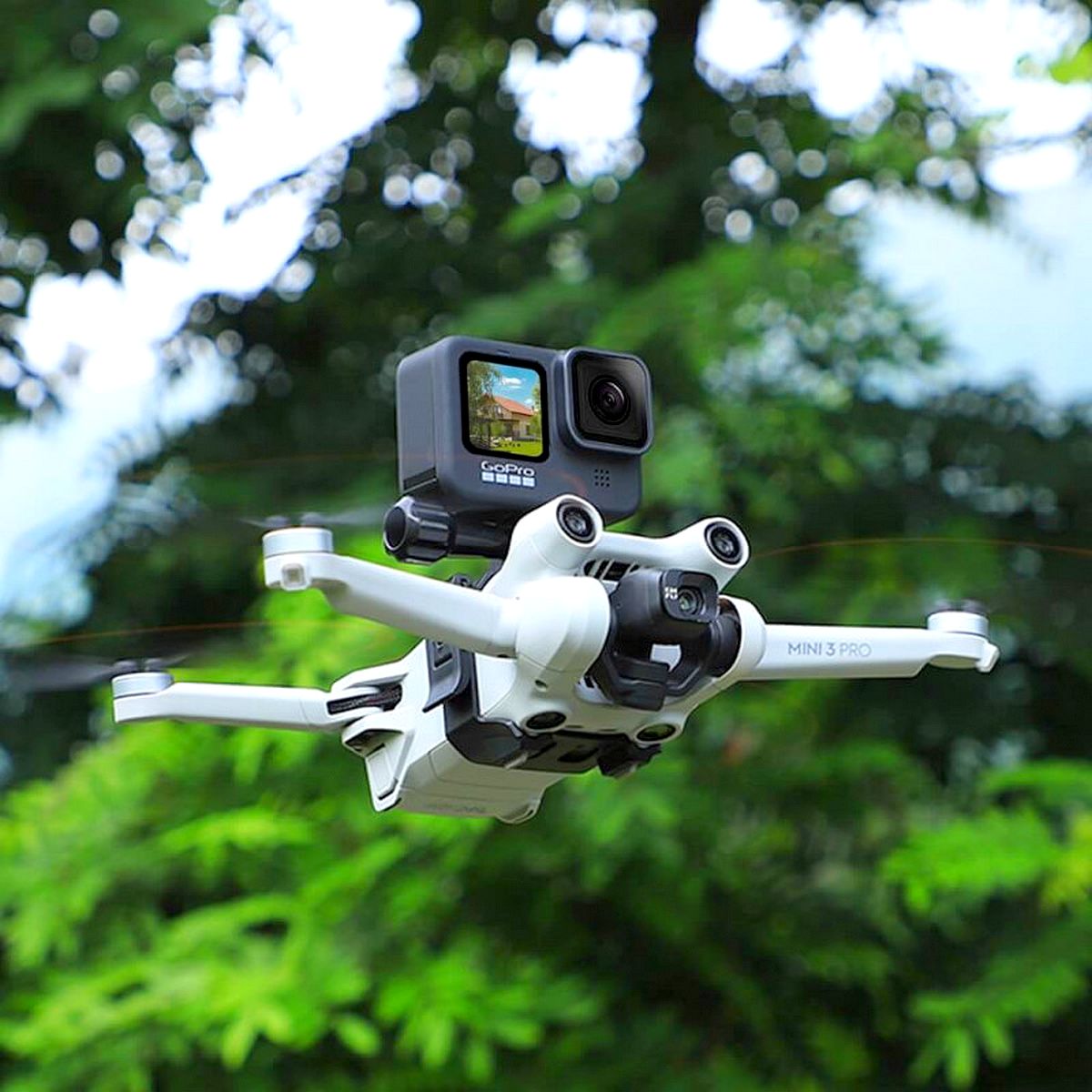 Suporte de GoPro e Câmeras Compactas para Drone DJI Mini 3 Pro