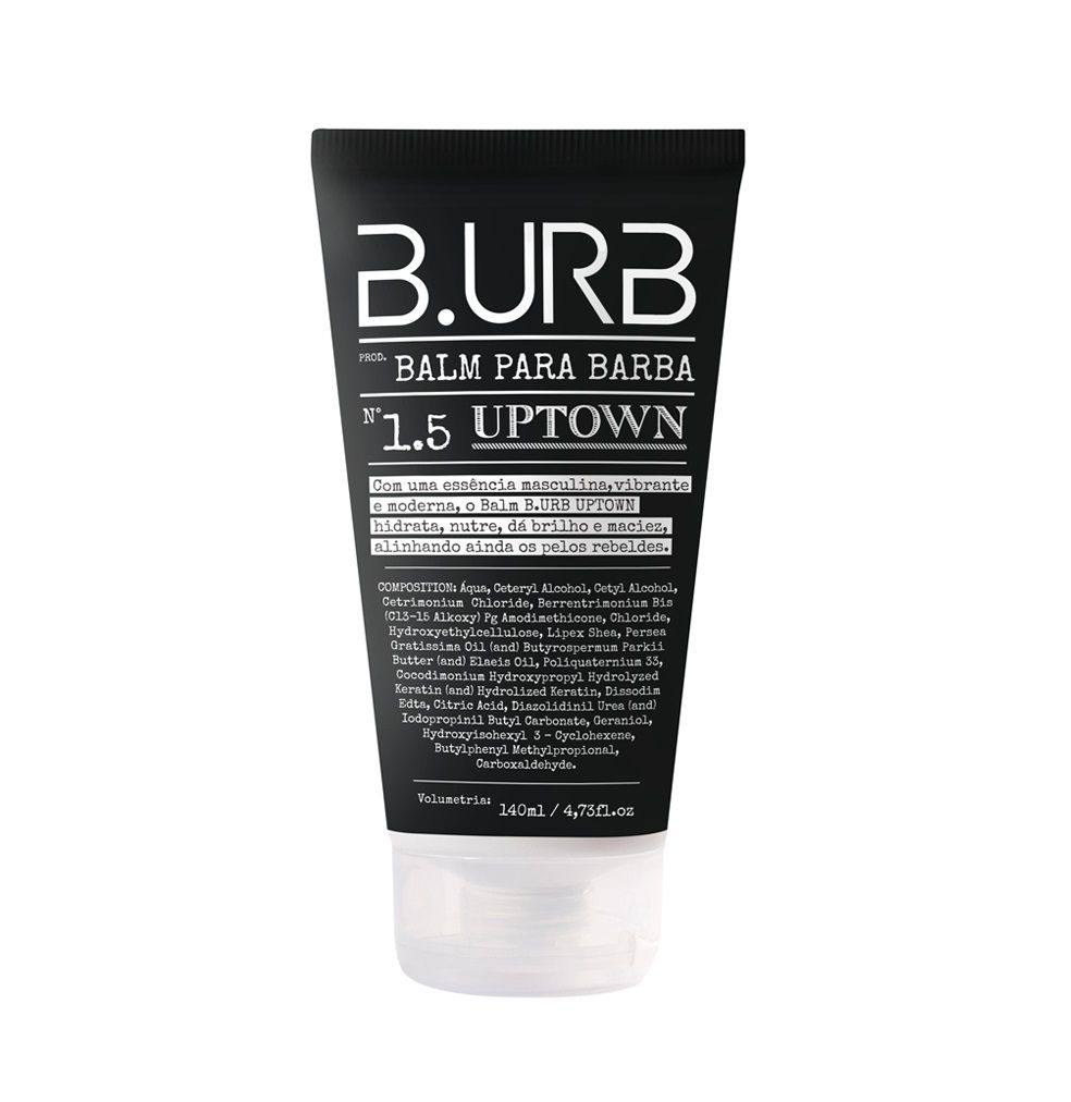 Kit Shampoo, Balm e Óleo Para Barba - Black - Barba Urbana
