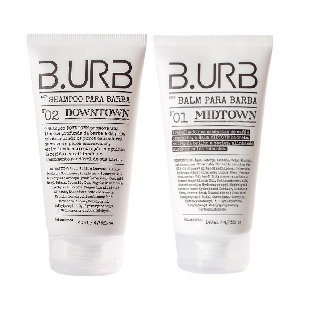 Kit Shampoo e Balm Para Barba - White - Barba Urbana