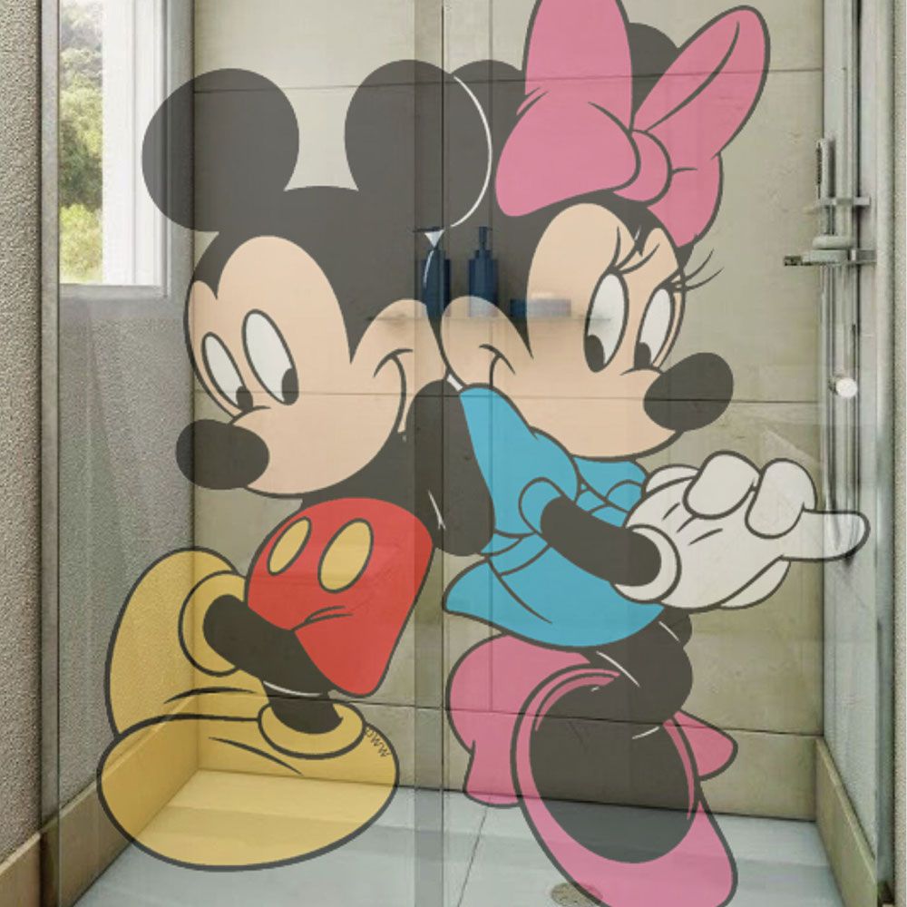 Adesivo de Box Mickey e Minnie de Lado
