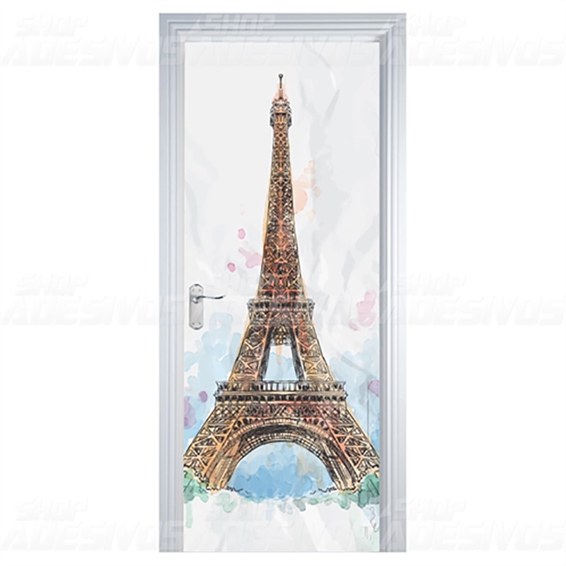 Adesivo de Porta Paris Torre