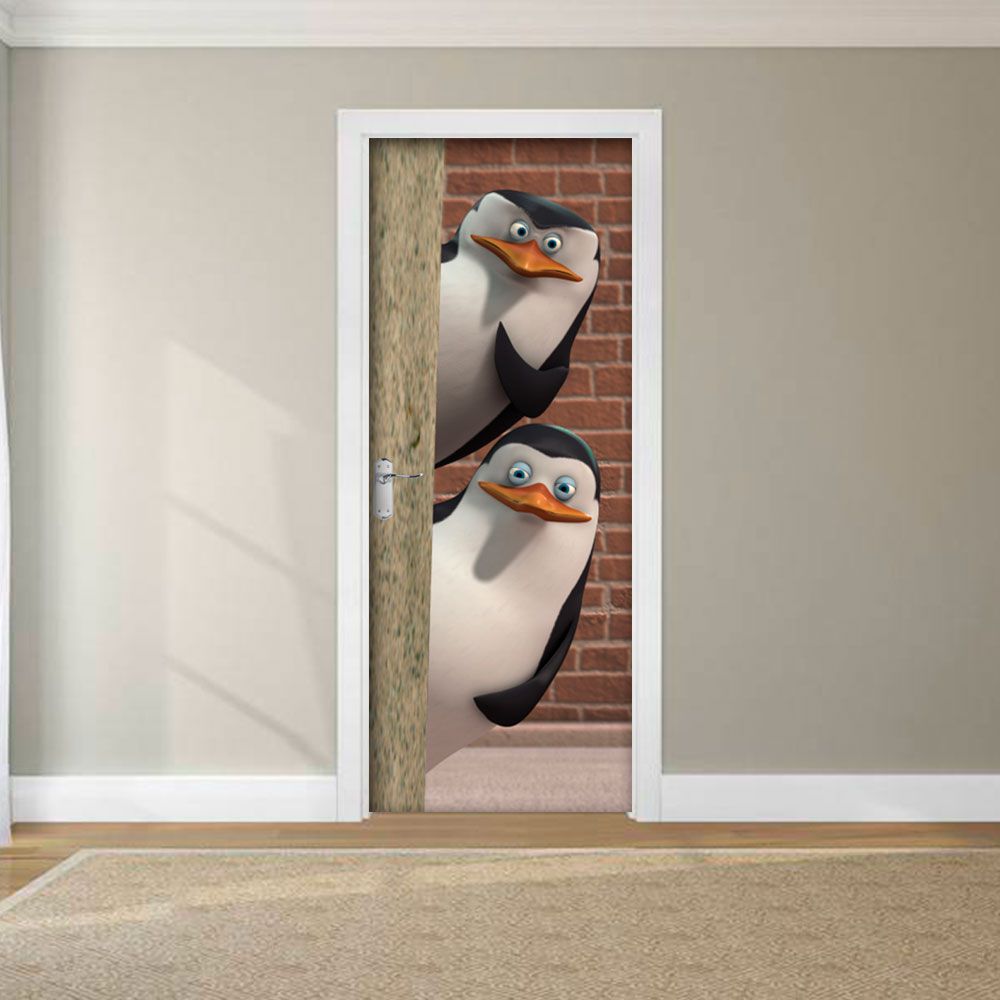 Adesivo de Porta Pinguim
