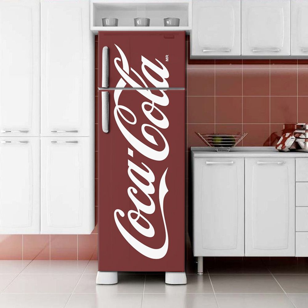 Envelopamento de Geladeira Coca Cola