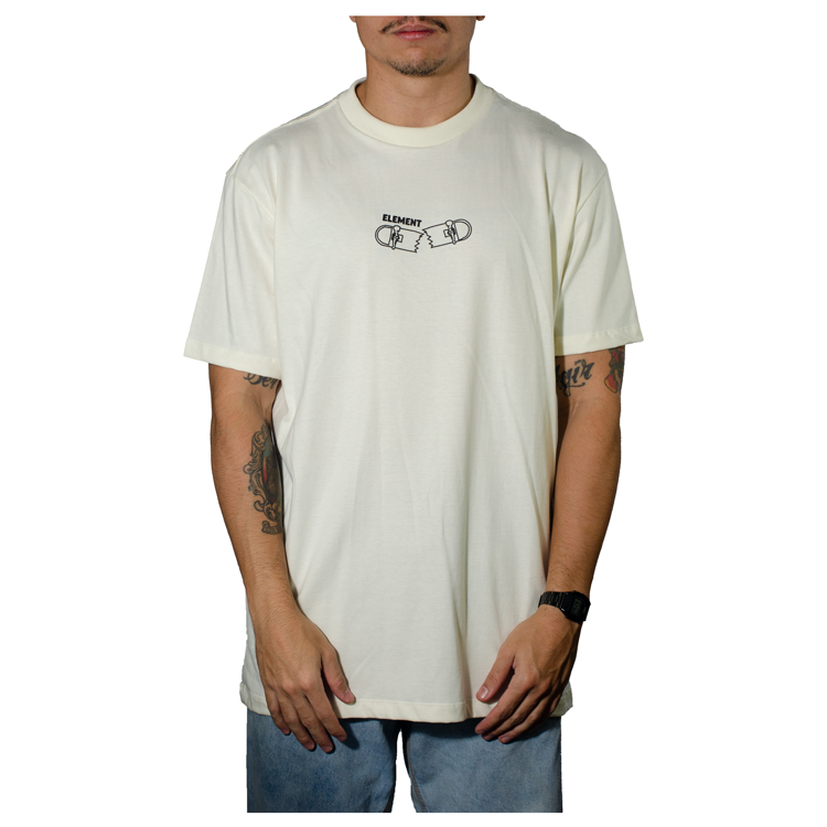 Camiseta Element Skateboard Off White E461A0128