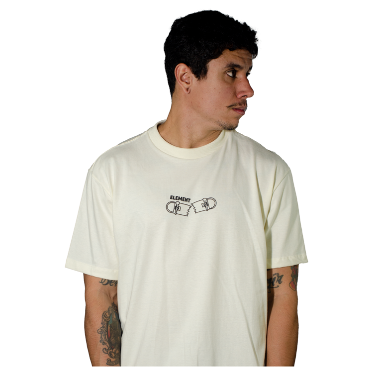 Camiseta Element Skateboard Off White E461A0128