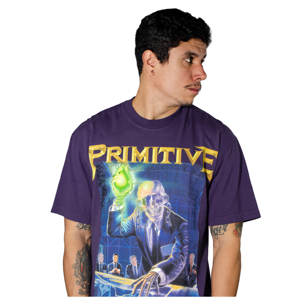 Camiseta Primitive X Megadeth Rust In Peace Roxa PAPHO2120-PUR