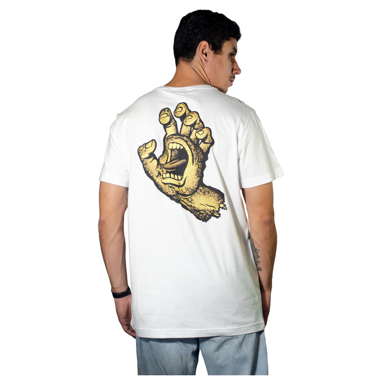 Camiseta Santa Cruz Street Creep Hand Branca 50233023