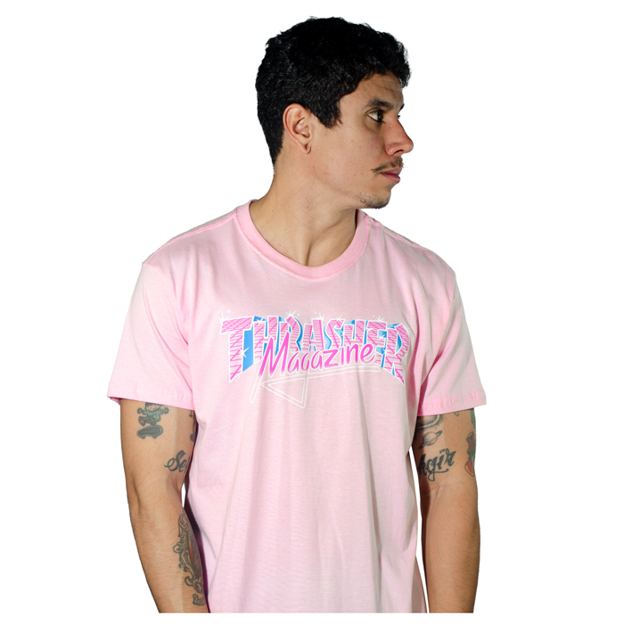 Camiseta Thrasher Vice Logo Rosa 1013020048