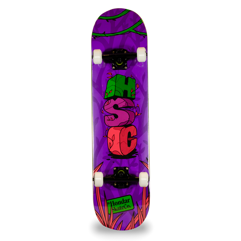 Skate Iniciante Hondar Importado Jungle Purple
