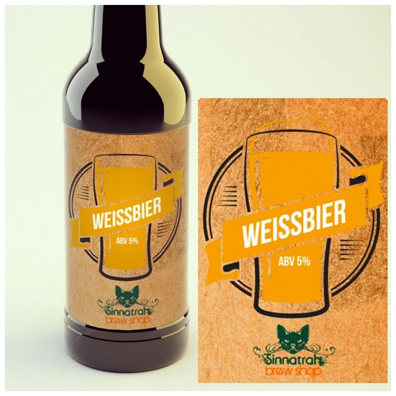 KIT para produção de 20 litros de cerveja do estilo Weissbier (trigo)