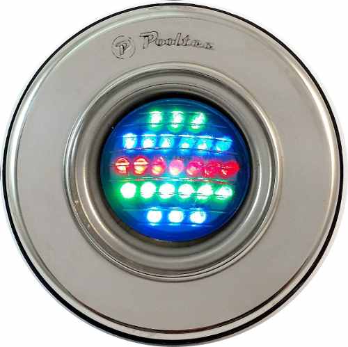 Kit Iluminação Piscina 5 Refletor Led 25 Colorido + Comando