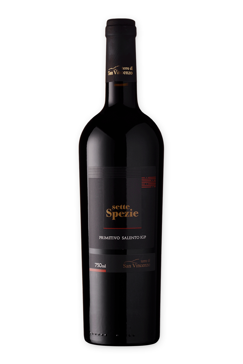 Vinho Italiano Terre Di San Vincenzo Sette Spezie Primitivo Salento Igp 2020(750ml)