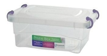 10 Caixa Organizadora Plástica Pratic Box 1 Litro 408