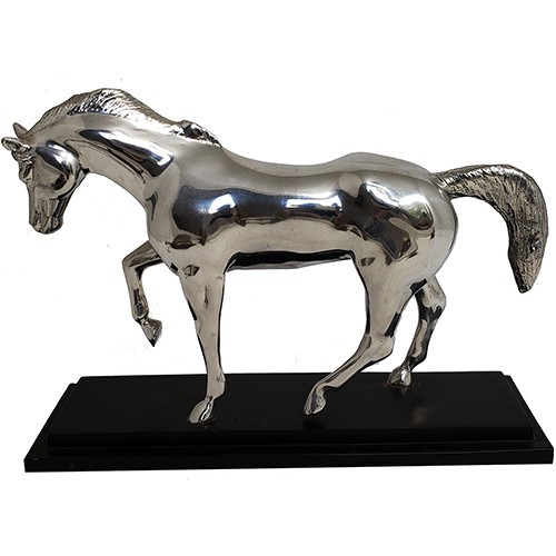 Cavalo Trotando em alumínio